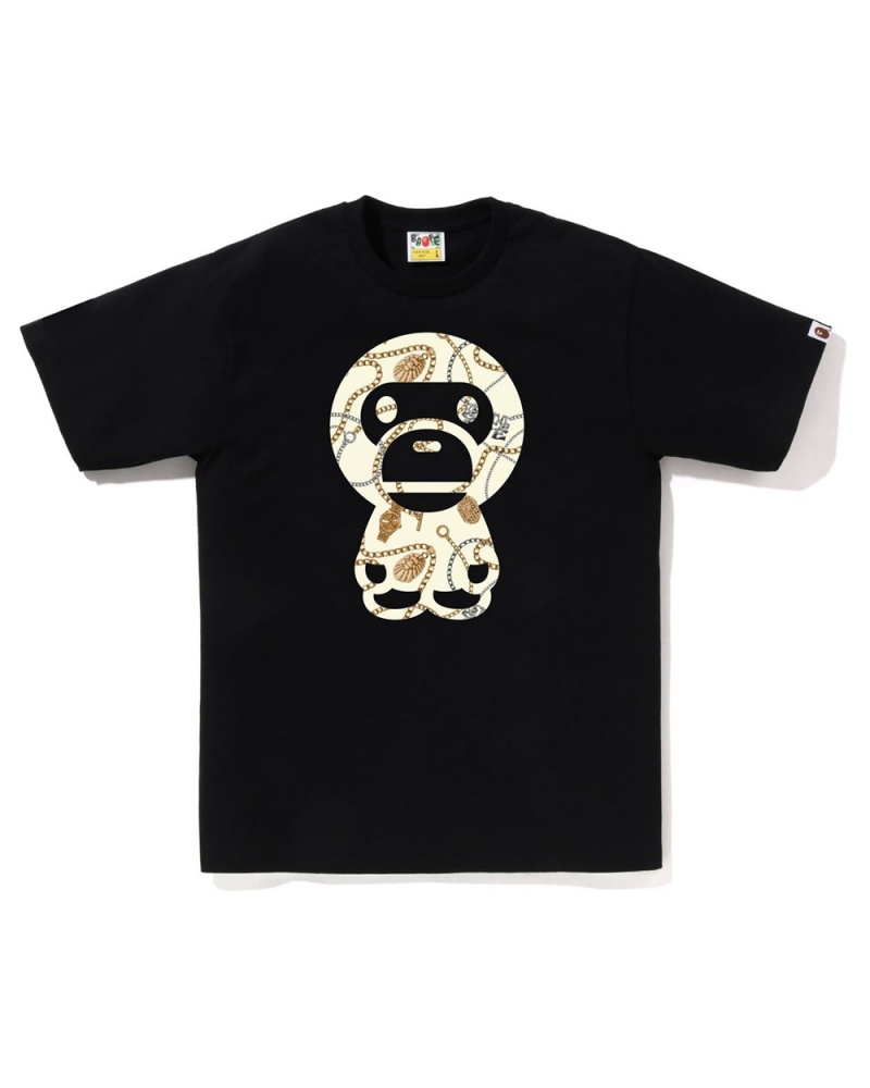 T Shirts Bape Jewels Big Baby Milo Noir Homme | JPF-57028686